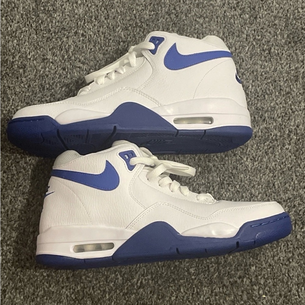 Nike Flight Legacy White Game Royal 2020  Mid-Top Sneakers